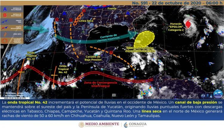 Lluvias en la península