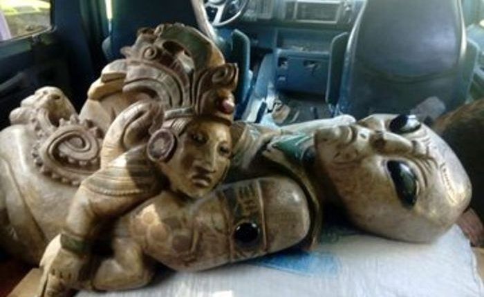 Piezas arqueológicas tren maya