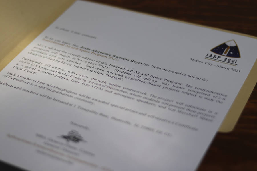 Representará Alejandro Romero Reyes a Quintana Roo en programa de la NASA