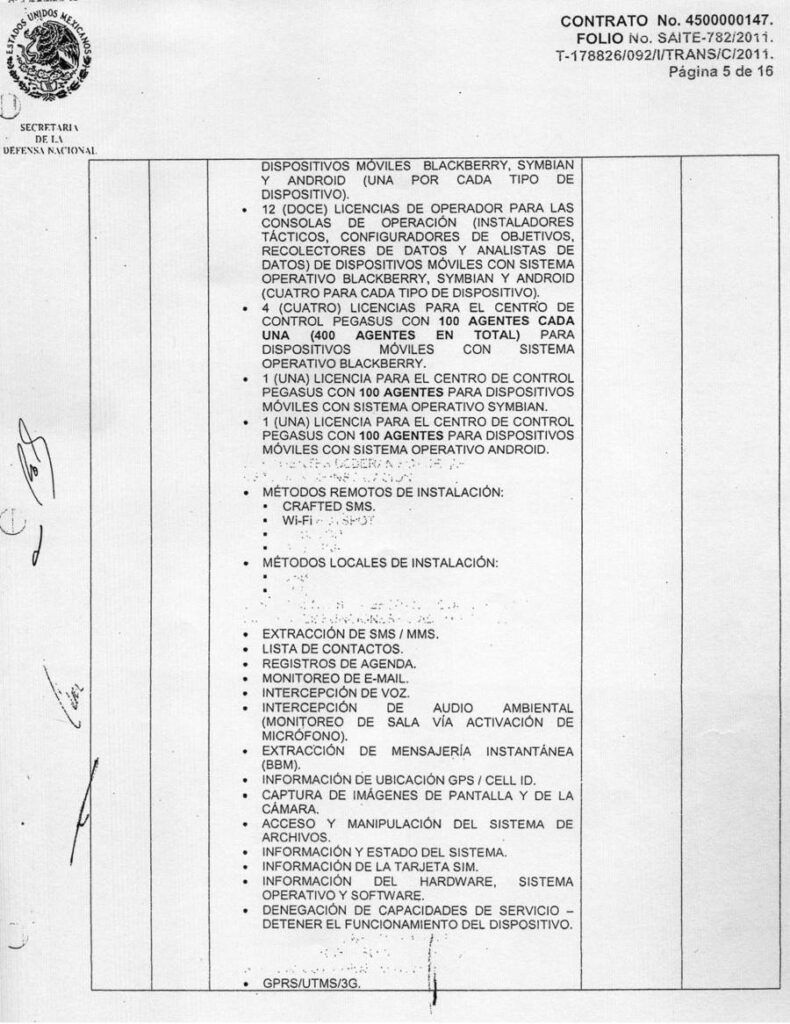 Compra de Pegasus fue autorizada por Felipe Calderón: Contralínea