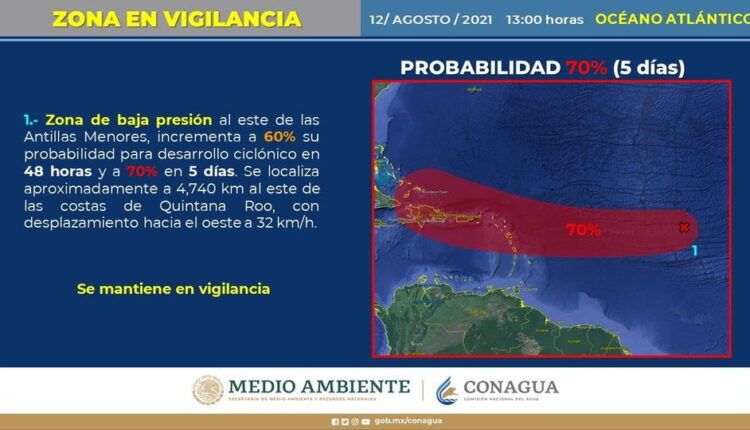 Anuncian posible formación de ciclón en el Atlántico
