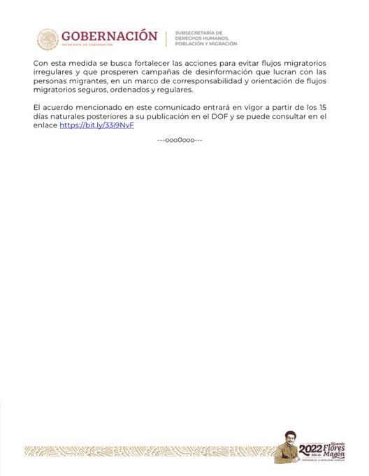 Pedirá México visa a Venezolanos a partir del 21 de enero.

