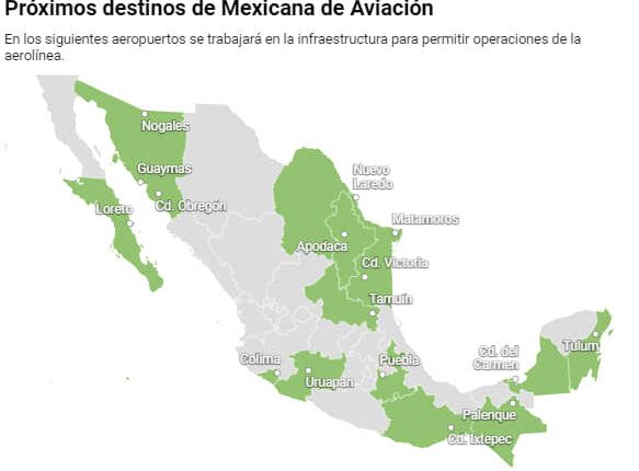 Conoce los nuevos destinos de Mexicana de Aviación