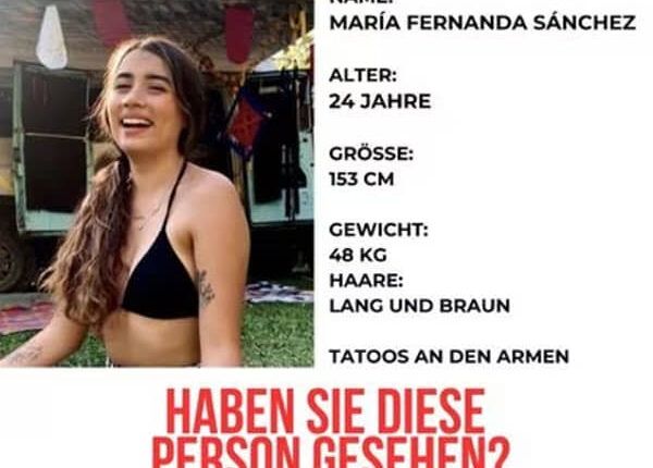 Continúa México con gestiones consulares para localizar a María Fernanda Sánchez