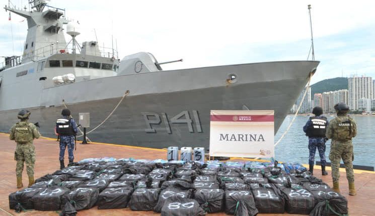 Asegura Semar más de 2 mil 800 kg de cocaína en Quintana Roo y Guerrero