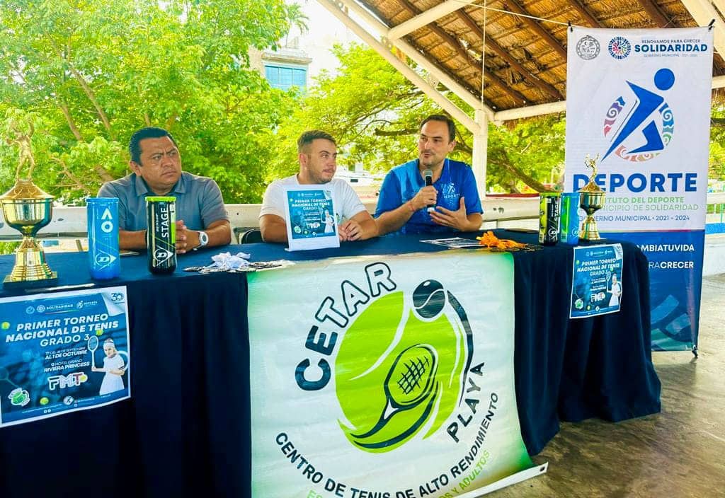 Todo listo para el Torneo Nacional de Tenis Grado 3, en Playa del Carmen