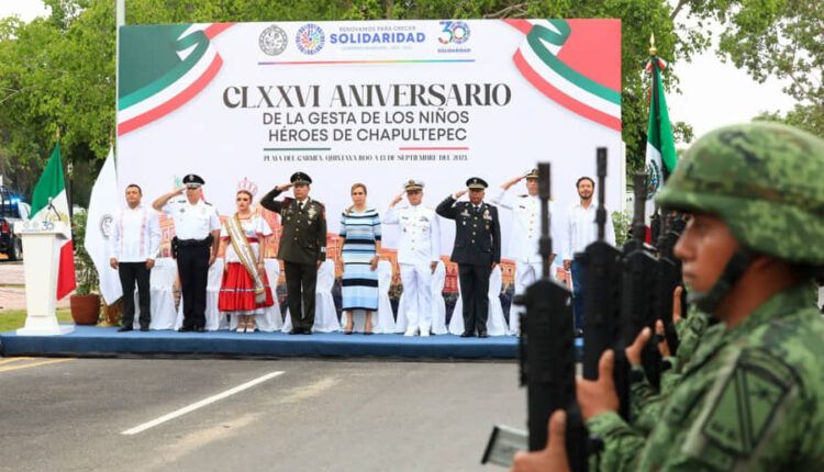 Solidaridad conmemoró el 176 aniversario de la Gesta Heroica de los Niños Héroes de Chapultepec