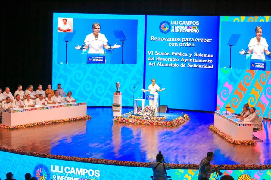 Presenta Lili Campos Informe de Gobierno en Solidaridad