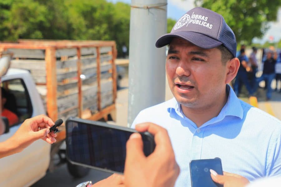 Reportan avance en construcción de guarniciones para Villas del Sol