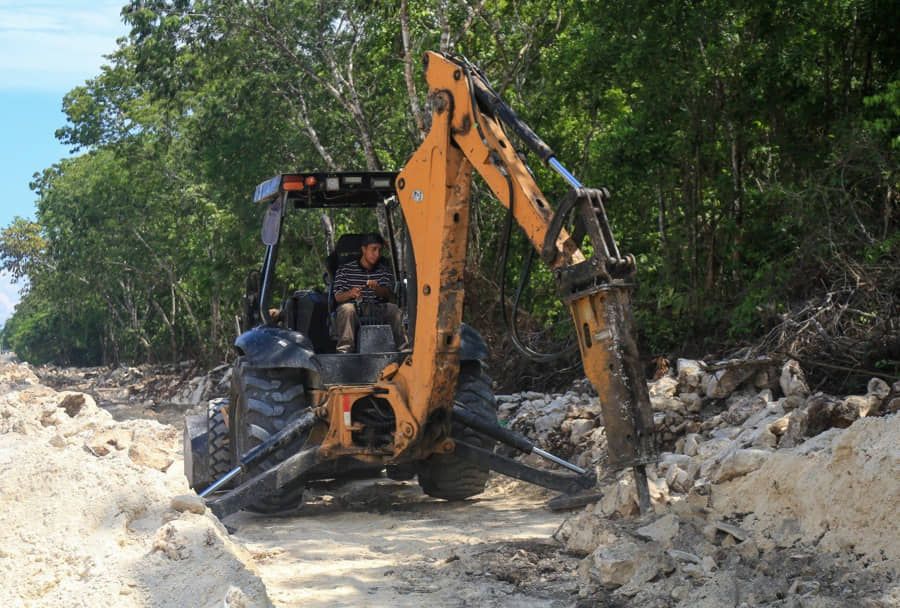 Reportan avance en construcción de guarniciones para Villas del Sol