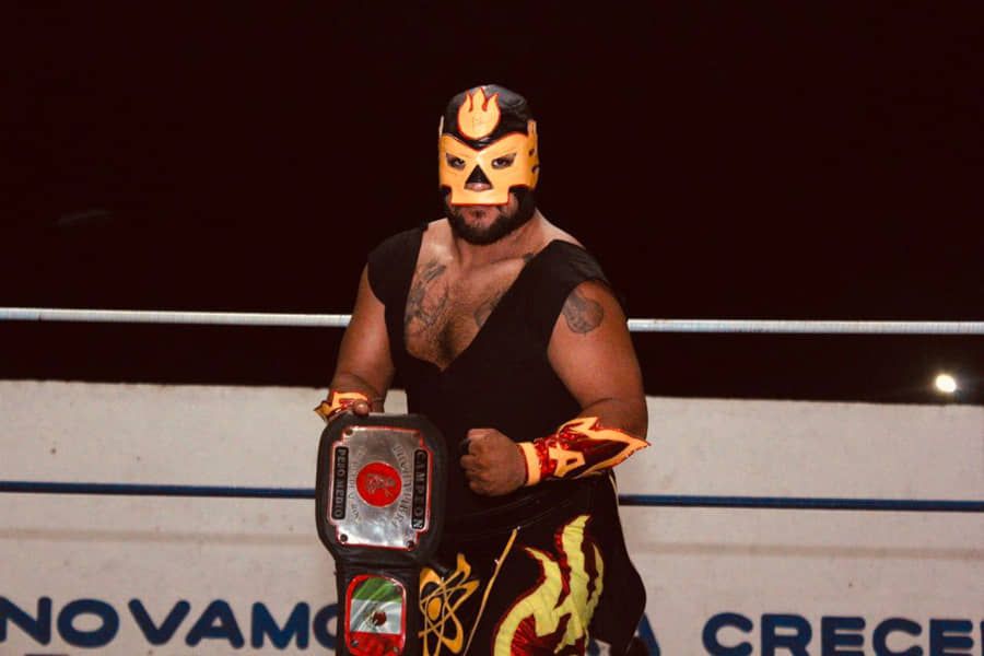 Espectacular cierre de año del programa “Lucha Libre en tu Colonia” en Solidaridad