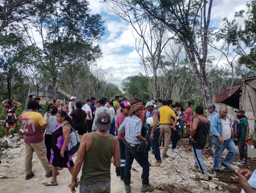 Operativo de desalojo en la colonia irregular ‘Las Torres’ de Playa del Carmen