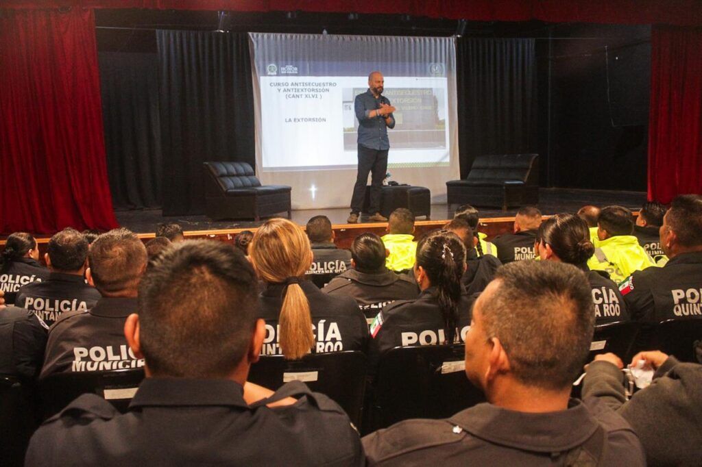 Reciben policías de Solidaridad curso Antiextorsión y Antisecuestro