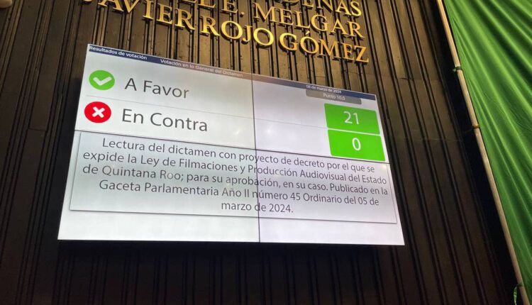Se aprueba Ley de Filmaciones y Desarrollo Audiovisual en Quintana Roo para impulsar nueva industria