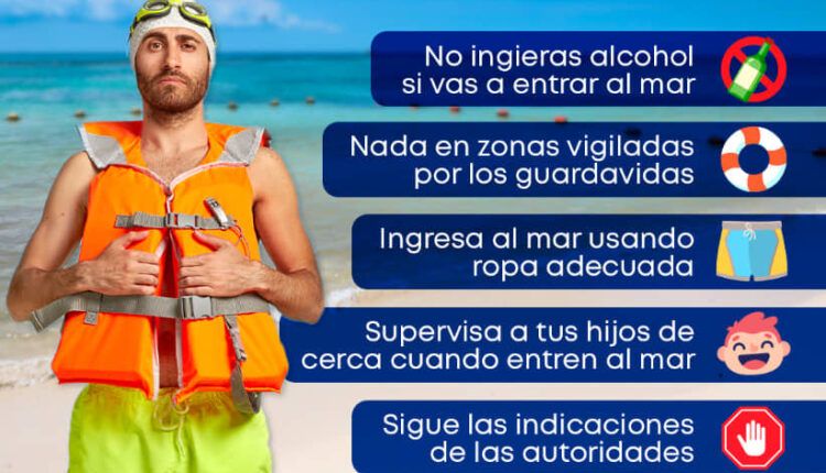 Bañistas protegidos para temporada vacacional en Solidaridad