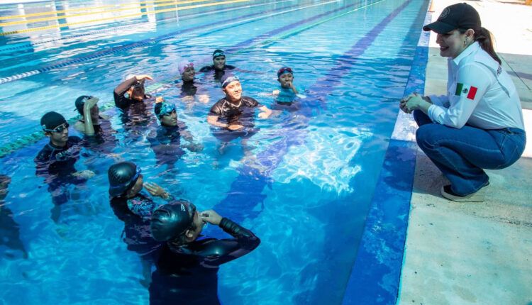 En tiempo récord, Estefanía Mercado rehabilita la alberca olímpica de Playa del Carmen