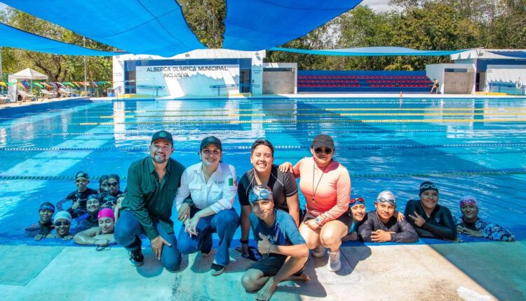 Reabren la alberca olímpica de la Unidad Deportiva Riviera Maya tras intensos trabajos de rehabilitación