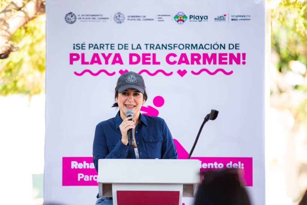 Estefanía Mercado transforma el corazón de Playa del Carmen: reinaugura el parque Leona Vicario
