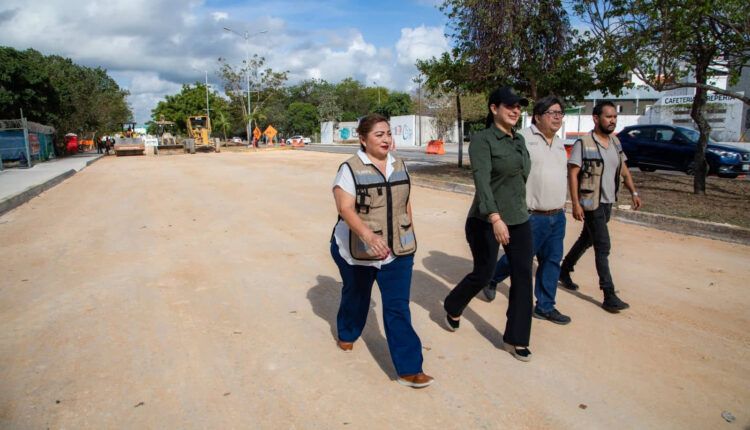 Gobierno de Estefanía Mercado avanza en la repavimentación de Playa del Carmen