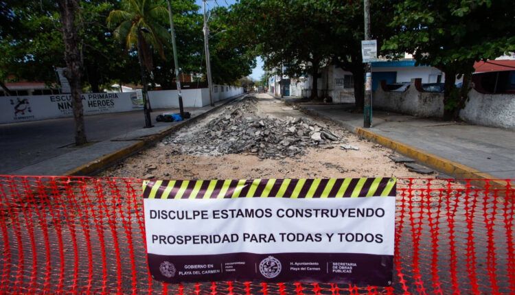 Arranca repavimentación histórica en el Centro de Playa del Carmen con inversión superior a 19.9 millones de pesos