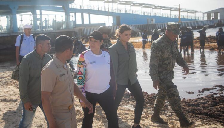 Municipio, SEMAR y ZOFEMAT trabajan en Conjunto para enfrentar arribo masivo de sargazo