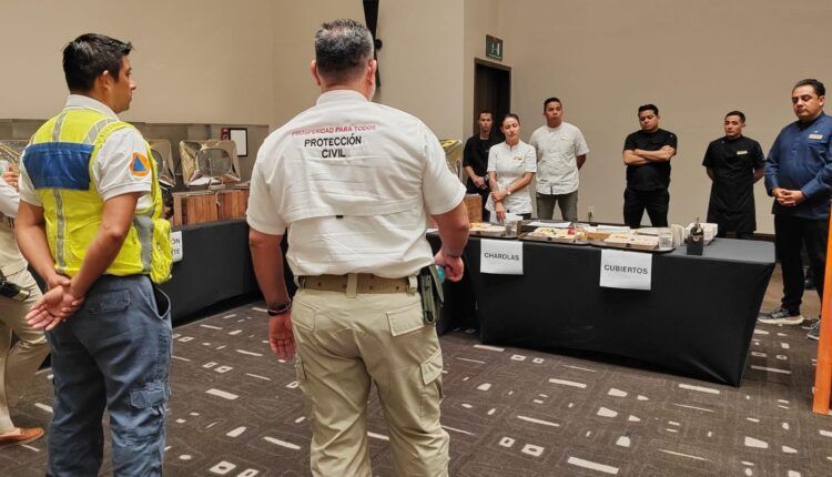 Protección Civil realiza simulacro de huracán en el sector turístico