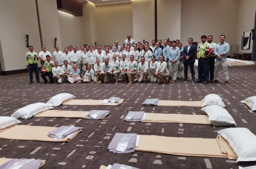 Protección Civil realiza simulacro de huracán en el sector turístico