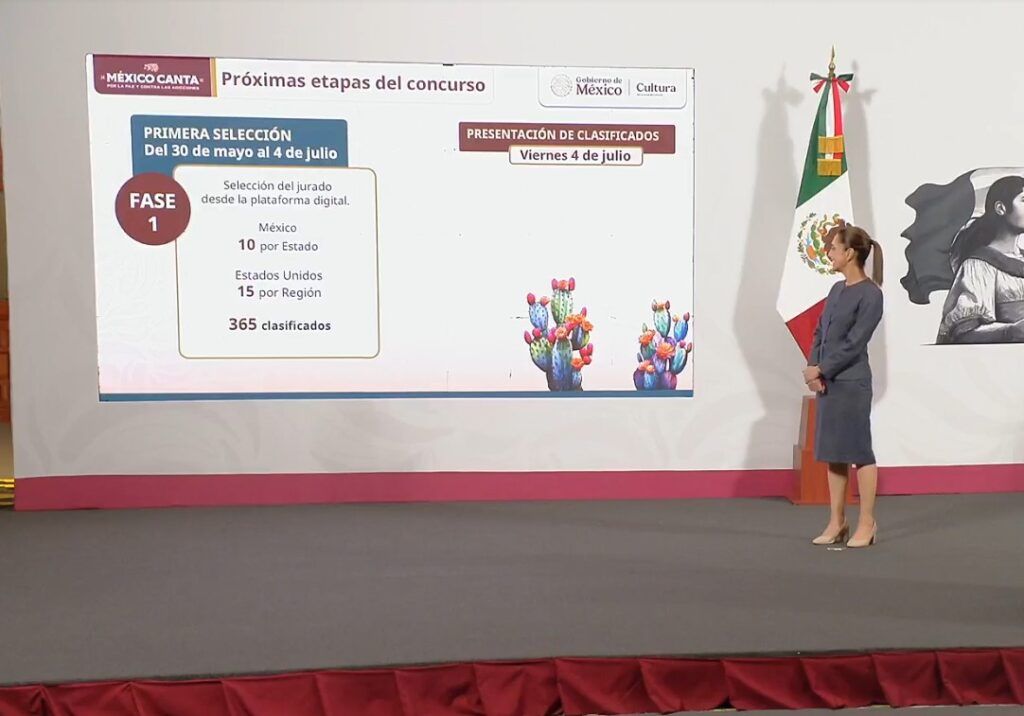 Se registraron 15 mil 115 artistas al concurso binacional “México canta por la Paz y Contra las Adicciones”