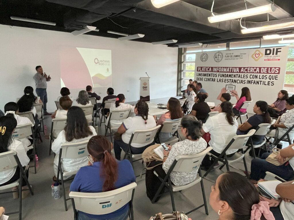 DIF Municipal imparte plática informativa sobre regulación de estancias infantiles en Playa del Carmen