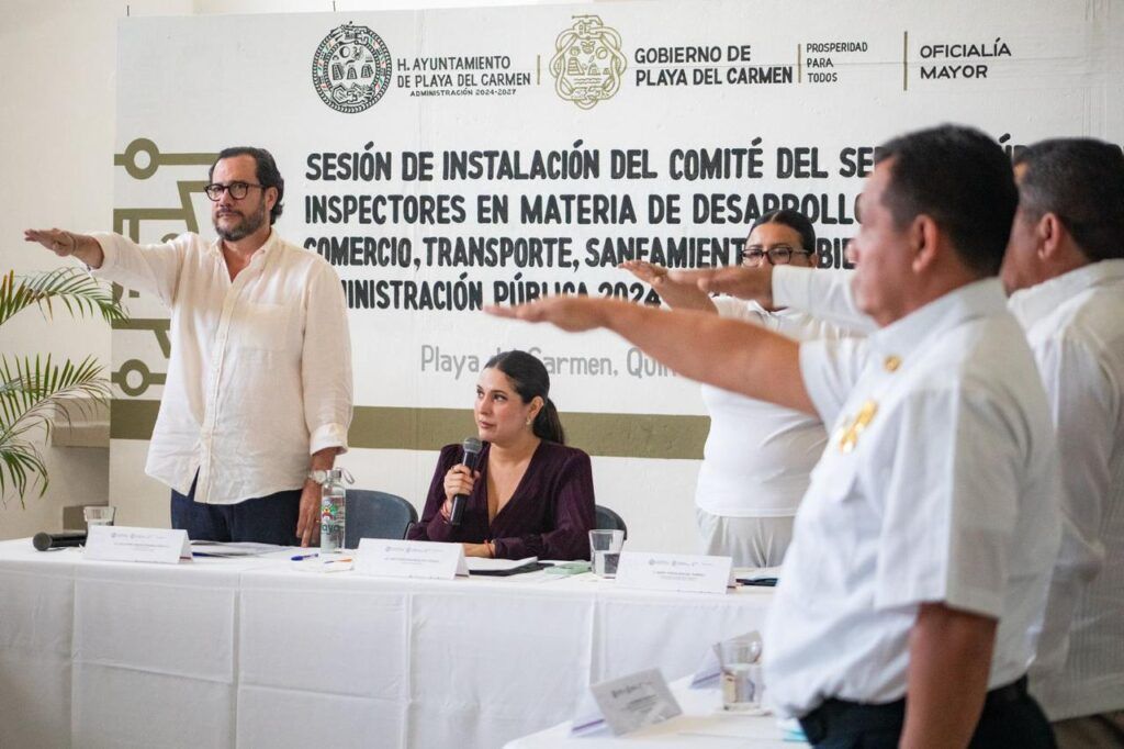 Instala Estefanía Mercado el Comité del Servicio Público de Carrera para Inspectores en Playa del Carmen