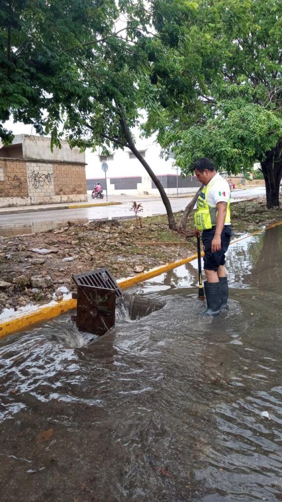 Gobierno de Estefanía Mercado despliega operativo “Tormenta” ante intensas lluvias en Playa del Carmen