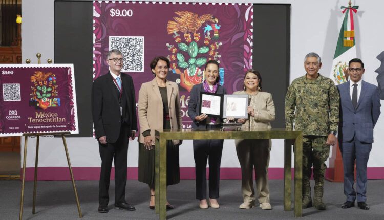 México-Tenochtitlán celebra 700 años de grandeza con estampilla postal conmemorativa