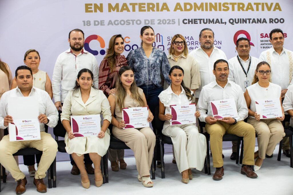 Estefanía Mercado reconoce el esfuerzo de la gobernadora en la profesionalización de los servidores públicos en Quintana Roo