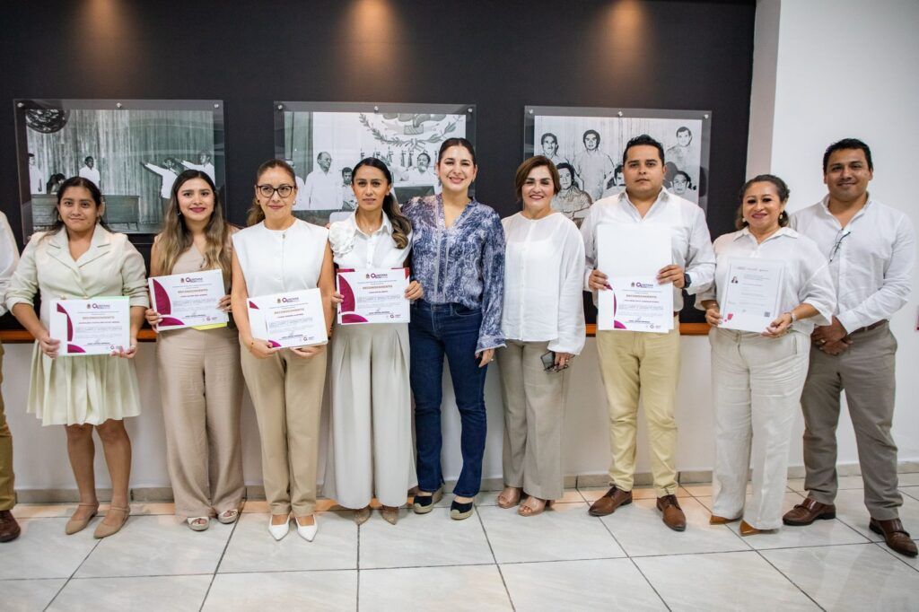 Estefanía Mercado reconoce el esfuerzo de la gobernadora en la profesionalización de los servidores públicos en Quintana Roo