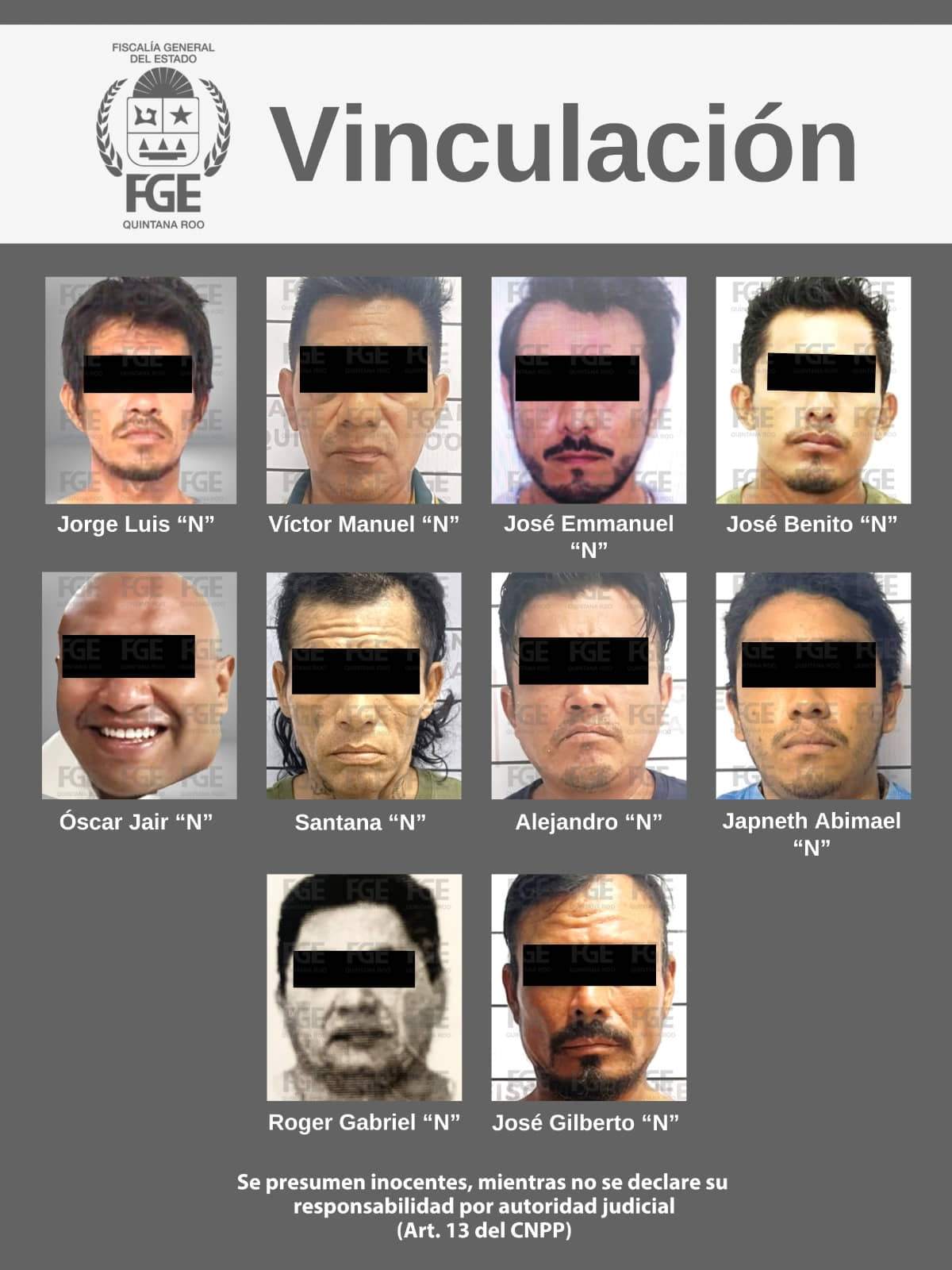 Fiscalía Vincula a Proceso a 10 Individuos por Violencia Familiar en Diversos Municipios de Quintana Roo