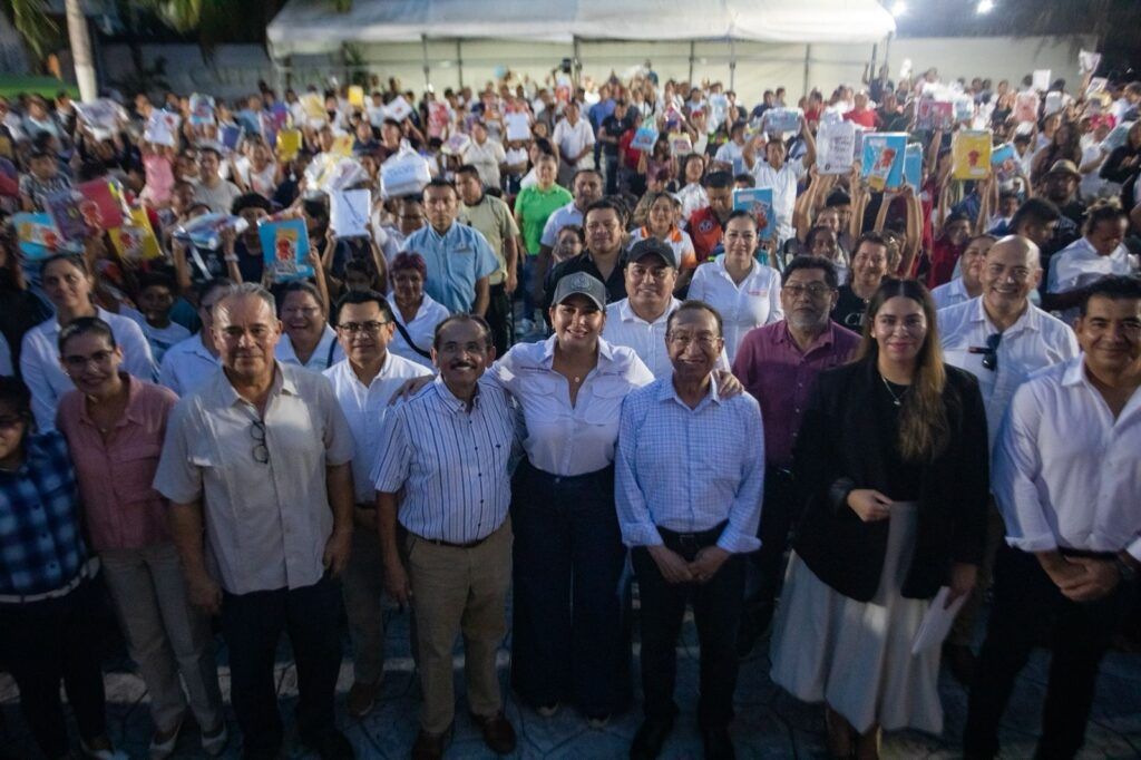 Estefanía Mercado reafirma compromiso con la educación, la salud y el transporte digno en Playa del Carmen