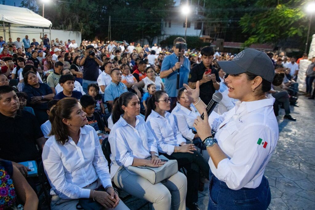 Estefanía Mercado reafirma compromiso con la educación, la salud y el transporte digno en Playa del Carmen
