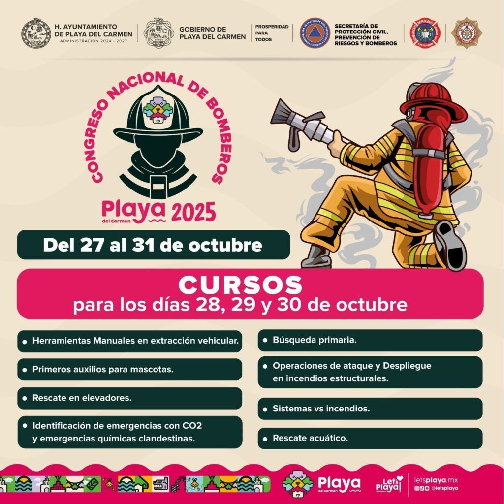 Anuncia gobierno de Estefanía Mercado el Primer Congreso Nacional de Bomberos