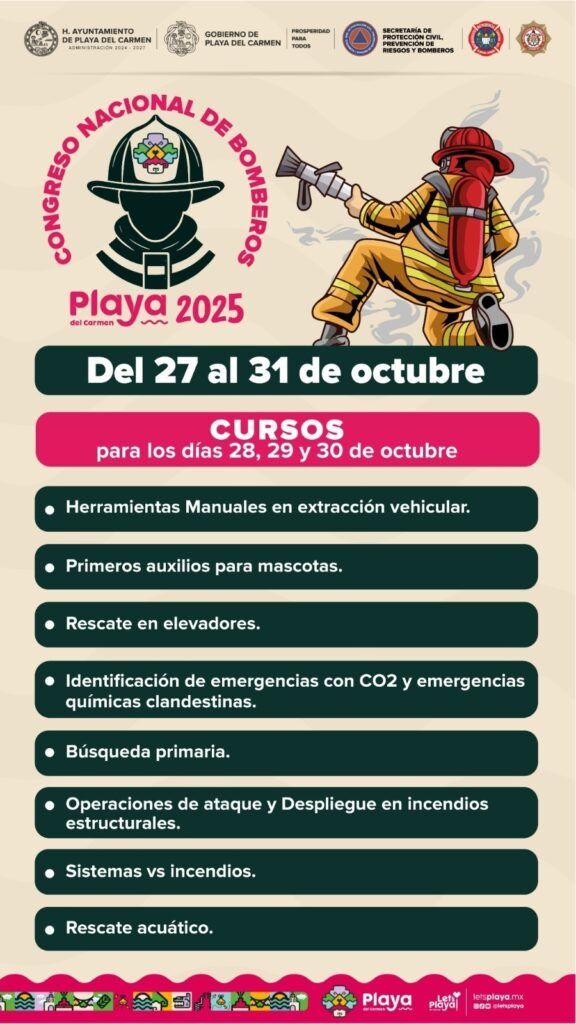 Anuncia gobierno de Estefanía Mercado el Primer Congreso Nacional de Bomberos