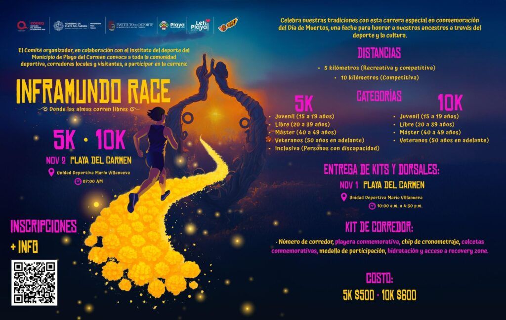 Más de 1,000 atletas participarán en la Carrera Atlética Inframundo Race 2025

