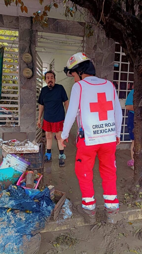 Ayuda humanitaria llega a Veracruz: Cruz Roja activa plan de emergencia por inundaciones