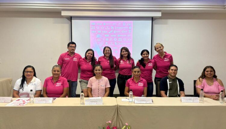Se presenta oficialmente el evento “Nado y Rodada Rosa 2025” en Playa del Carmen a beneficio de la Fundación CREER