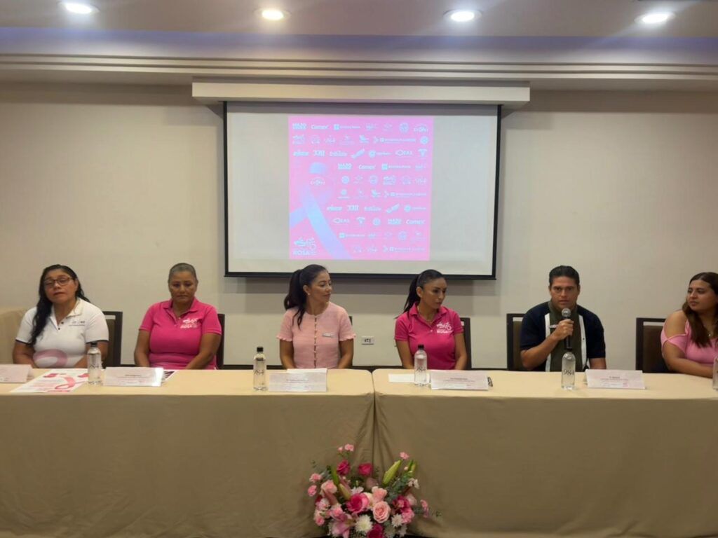 Se presenta oficialmente el evento “Nado y Rodada Rosa 2025” en Playa del Carmen a beneficio de la Fundación CREER