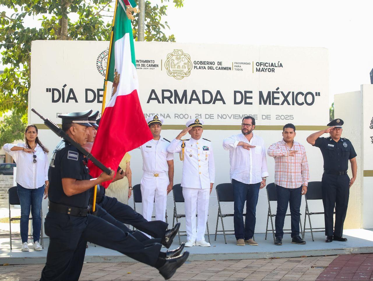Gobierno de Estefanía Mercado conmemora el Día de la Armada de México con emotiva ceremonia cívica. Noticias en tiempo real
