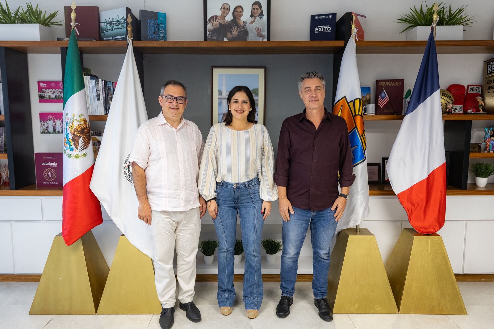 Estefanía Mercado fortalece lazos de cooperación con representantes consulares de Francia. Noticias en tiempo real