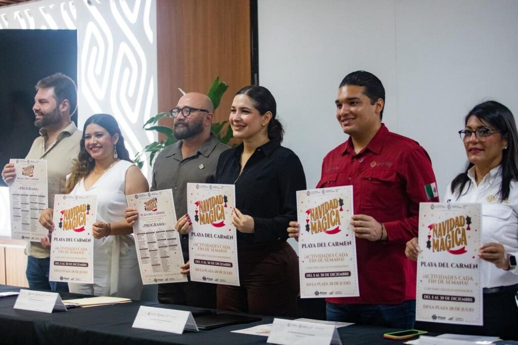 Estefanía Mercado presenta “Navidad Mágica 2025”, el festejo más grande del Caribe Mexicano en Playa del Carmen