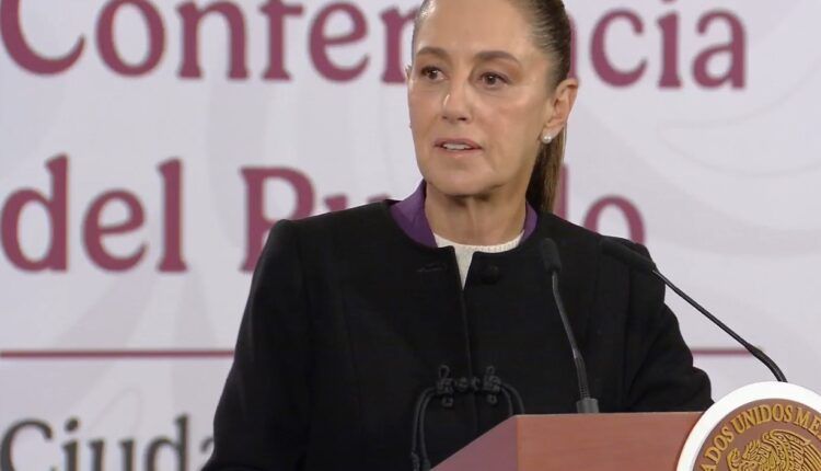 La presidenta Claudia Sheinbaum Pardo informó este jueves