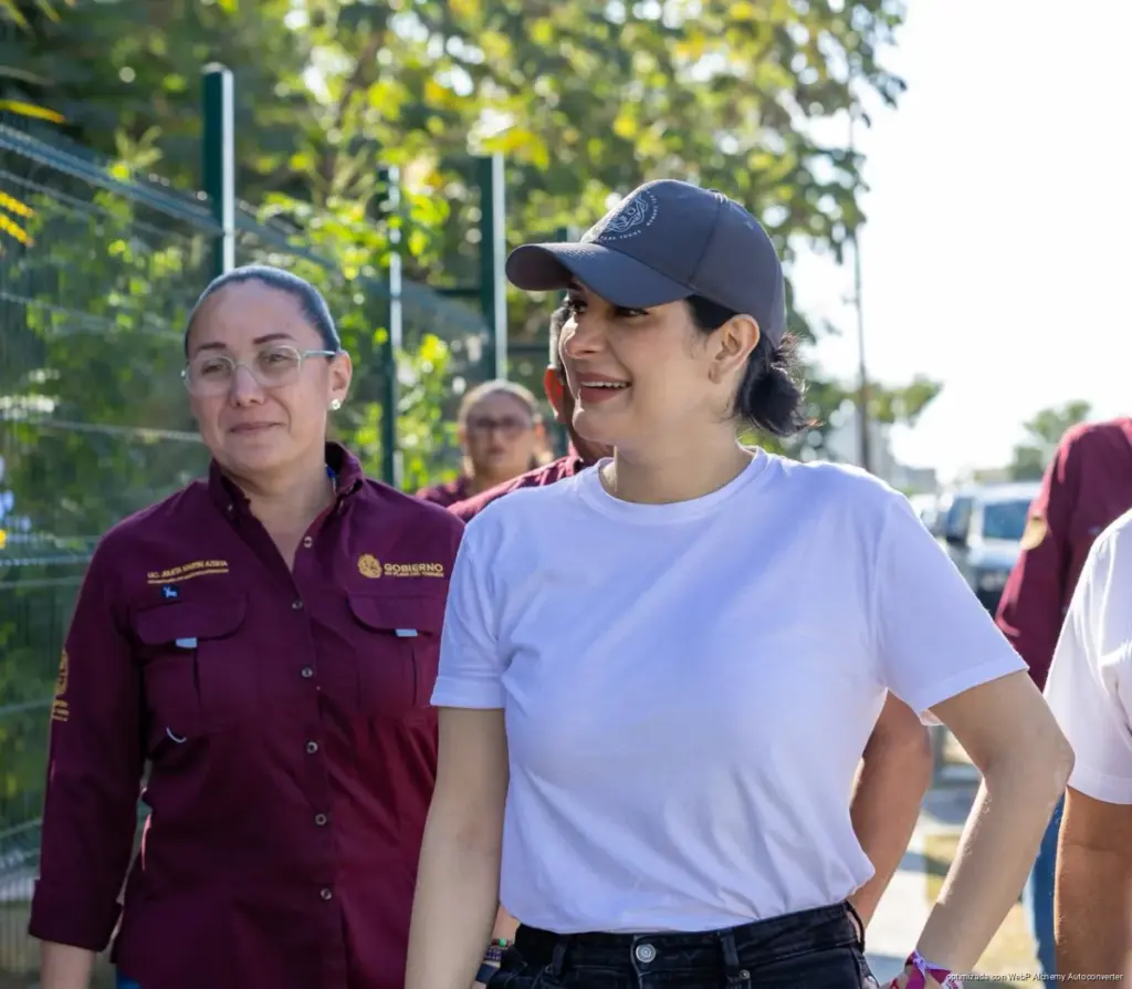 Supervisa Estefanía Mercado Mega Brigada de Servicios Públicos en Puerto Aventuras