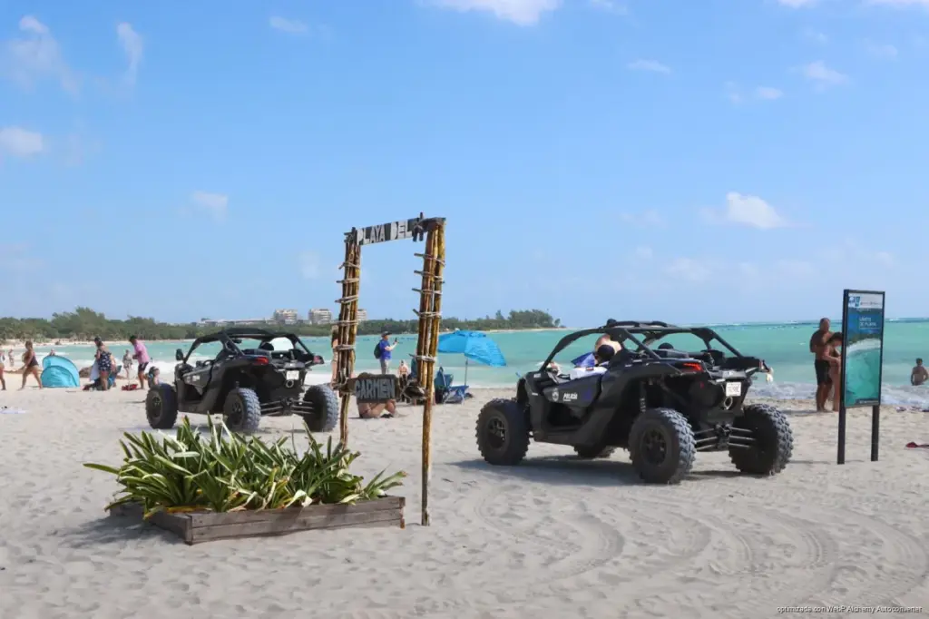 Gobierno de Playa del Carmen mantiene presencia permanente en playas para prevenir delitos

