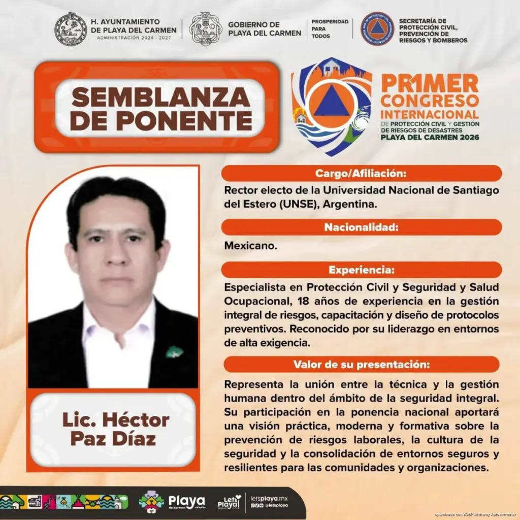 Playa del Carmen listo para el Primer Congreso Nacional de Protección Civil